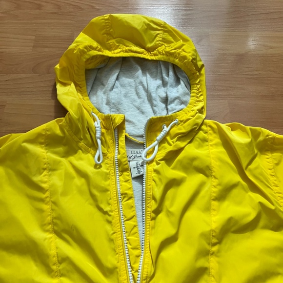 L.O.G.G. by H&M Men's Hooded Windbreaker White and Yellow Size Large - Picture 2 of 16